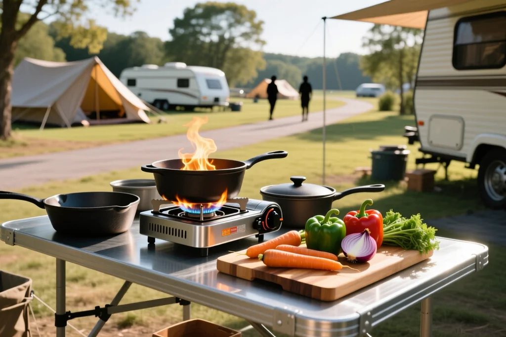 Camp Cooking on Race Weekend: Feeding a Full Crew